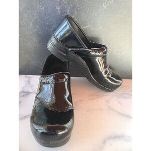 Dansko Black Slip On Clogs Size 42